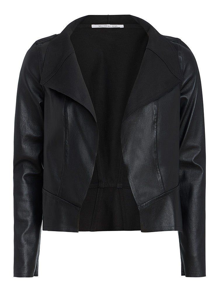 Amy Leather Cardigan