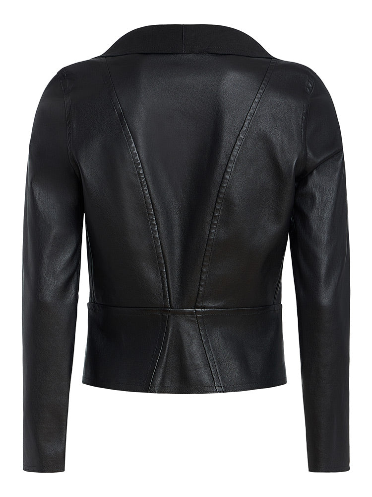 Amy Leather Cardigan