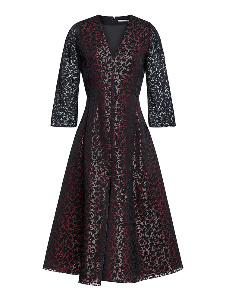 Nili Burnout Silk Lame Dress