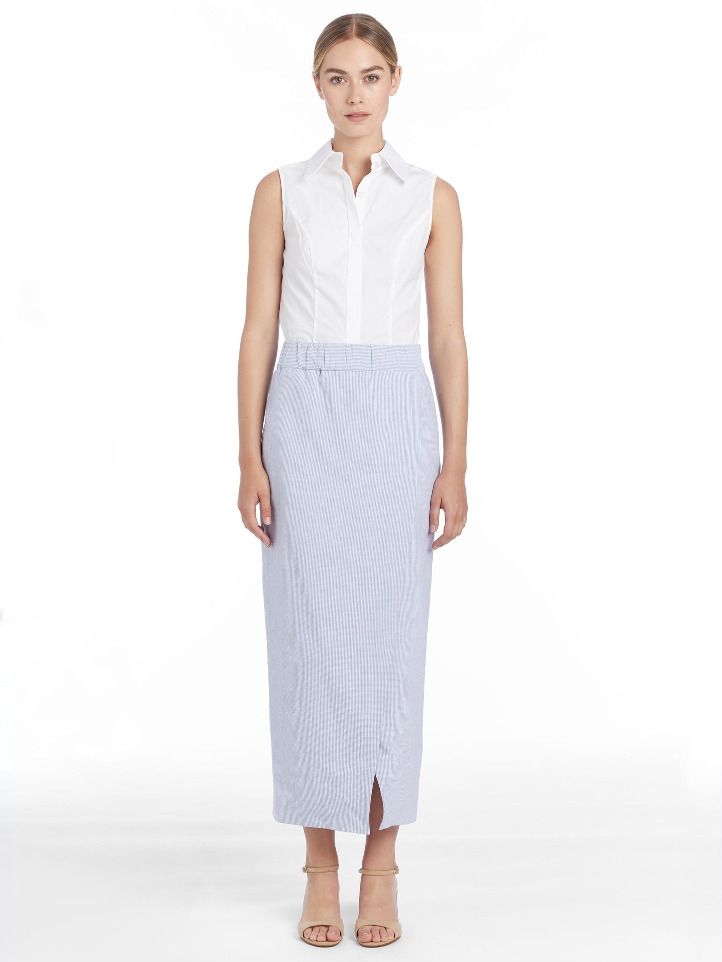 Sylvia Seersucker Skirt