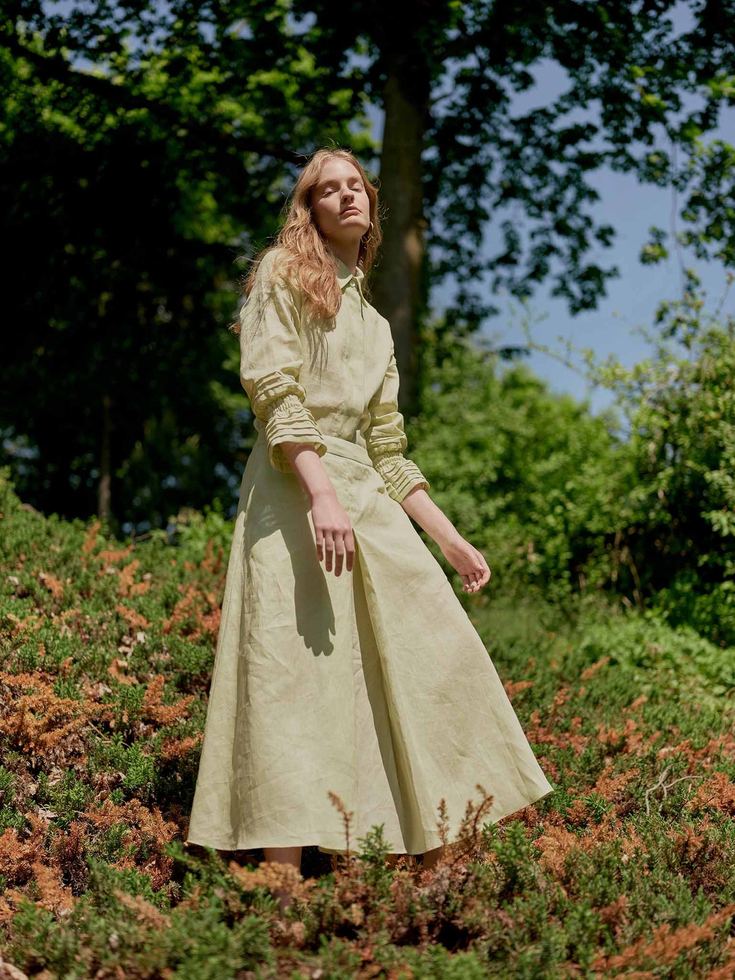 Konstantine Linen Skirt