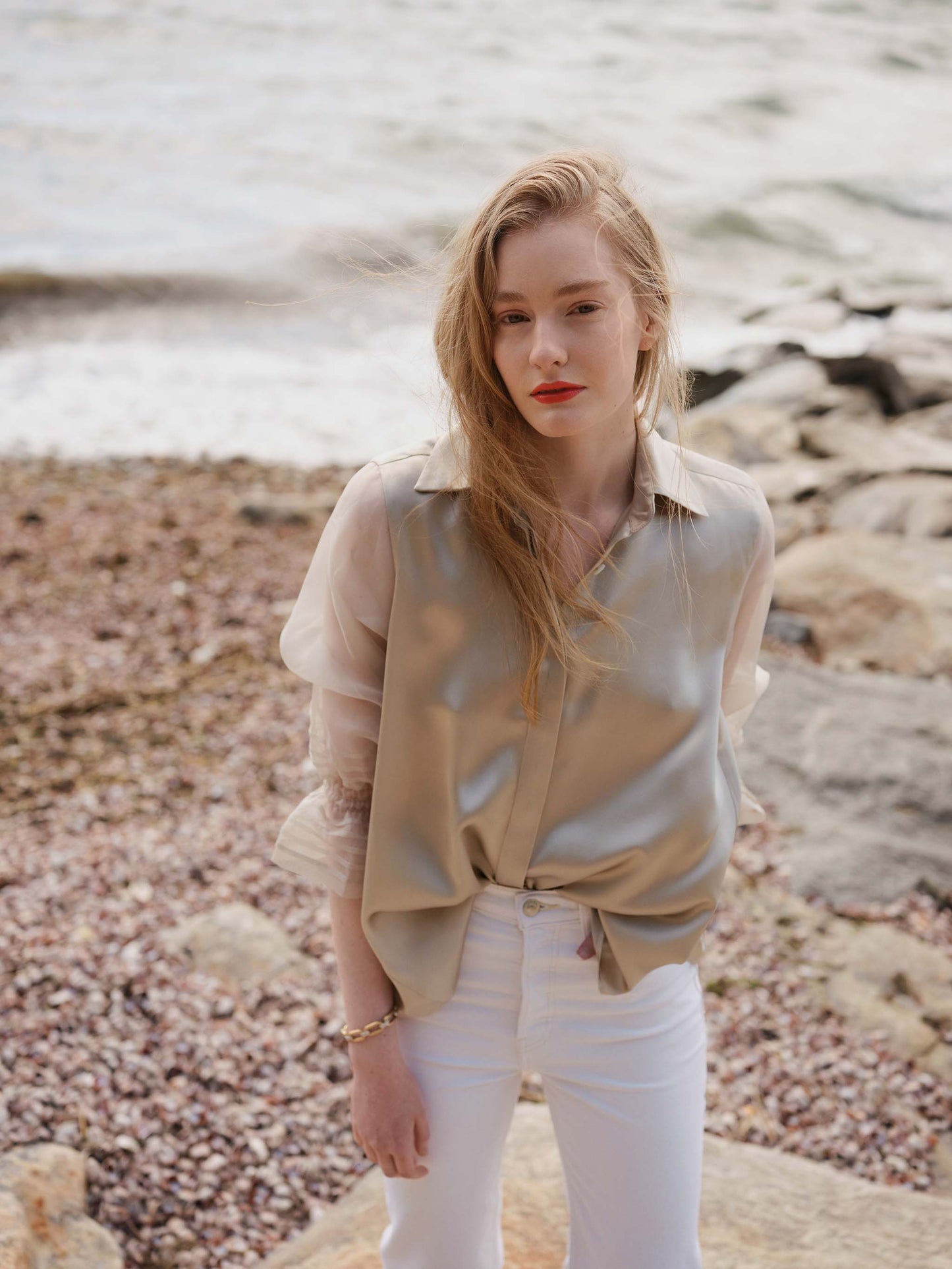 Dominique Silk Blouse