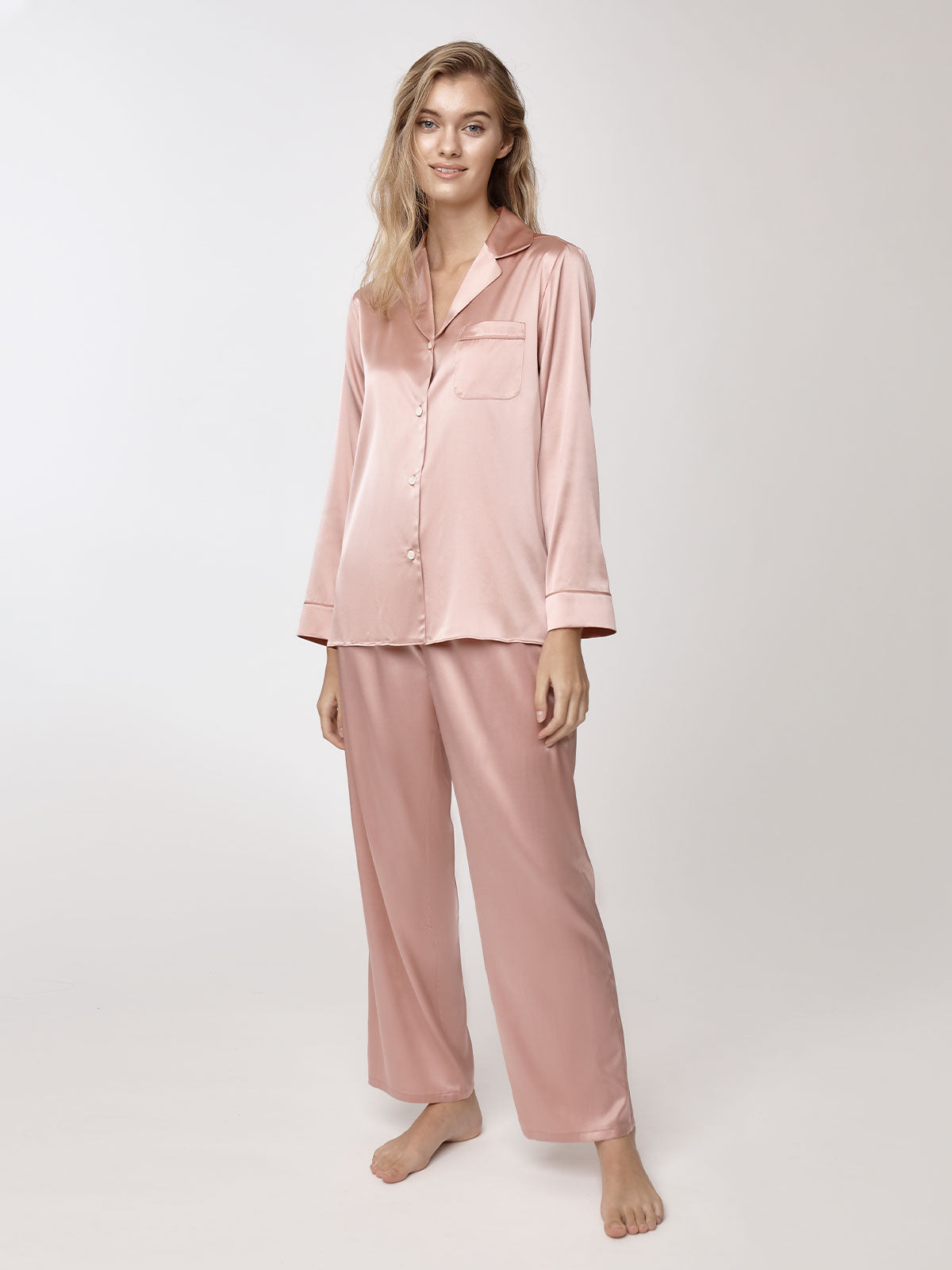 Valentina Kova Silk Pajama Set Macaroon / XL