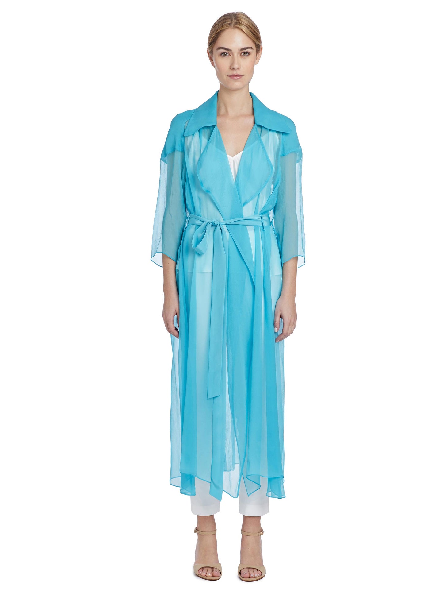 Francis Silk Chiffon Trench