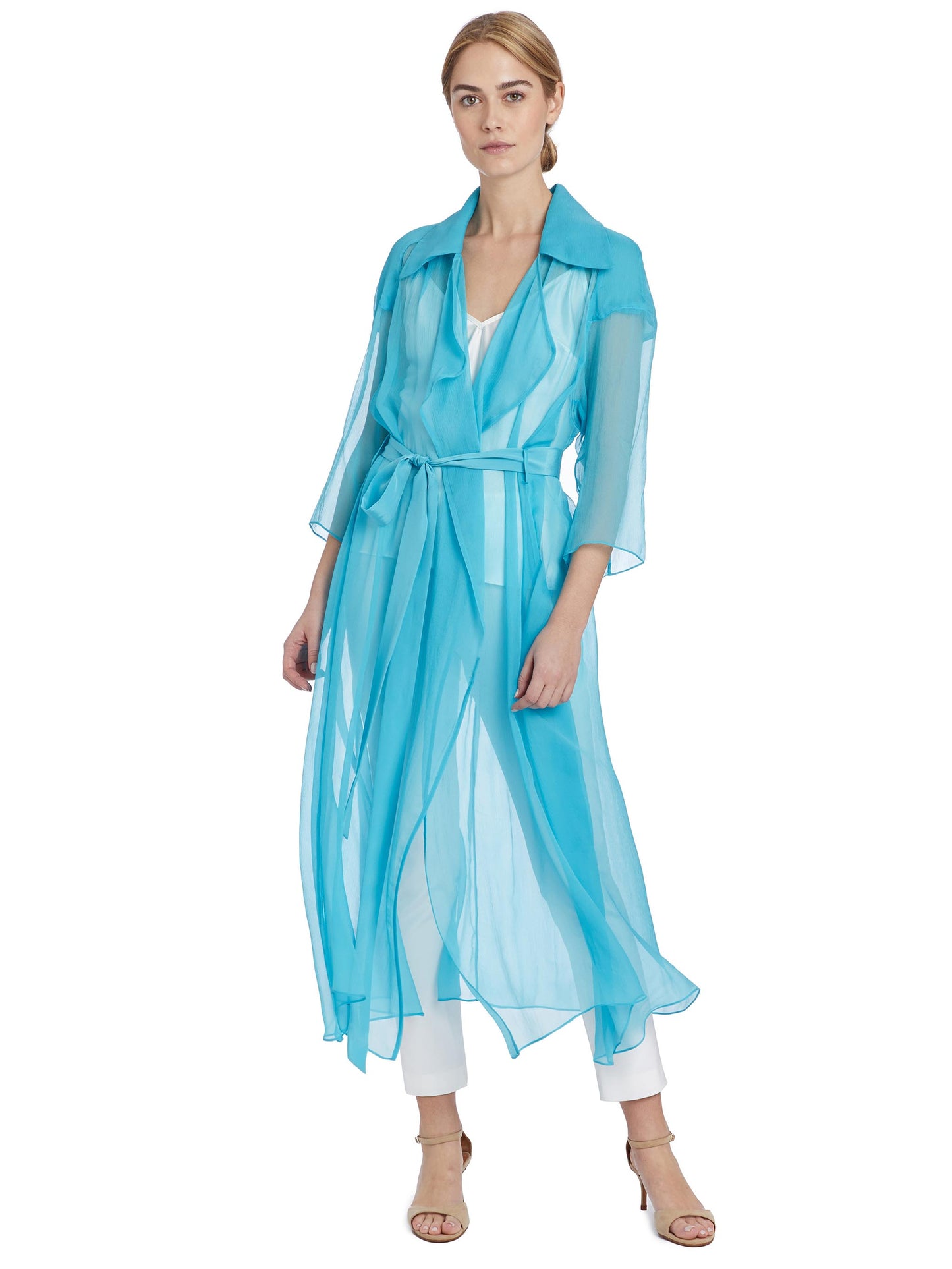 Francis Silk Chiffon Trench